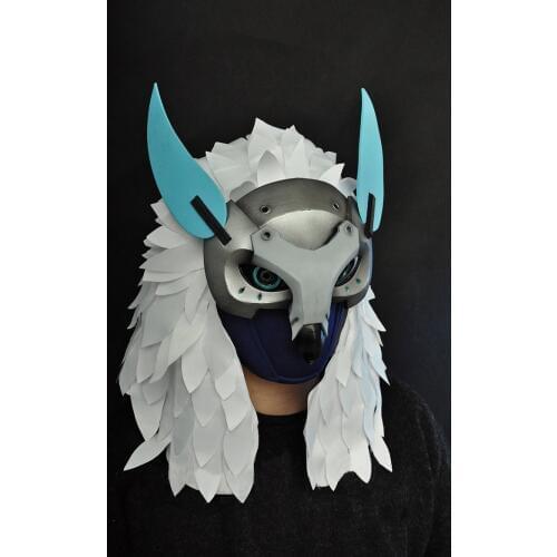 Overwatch Winter Wonderland Ana Skin Snow Owl Cosplay Mask