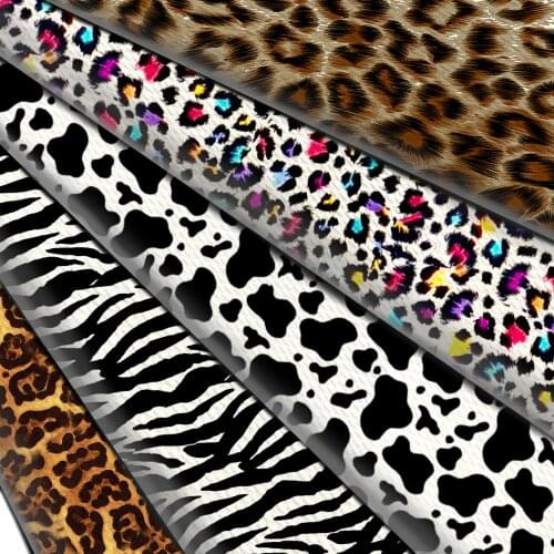 1/2Yard Animal Skin Cow Snake Tiger Printed Bullet Fabric Liverpool 4 Way Stretch Spandex Knit Fabric For Baby HeadWrap Bummies