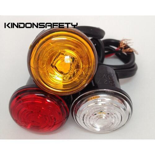 100PCS Free shipping! E-MARK approved LED Rear Position Lamp with 1pcs of SMT LEDs, emitting red light, PMMA red lens, DC9-33V