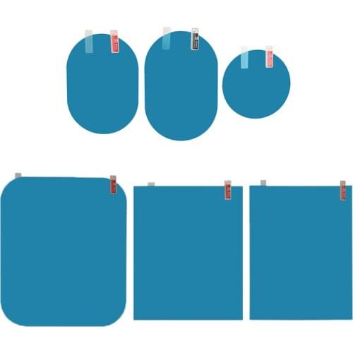 2 Pcs Car Rear Mirror Protective Film Anti Fog Window Clear Rainproof Rear View Mirror Protective Soft Film Auto Accessories