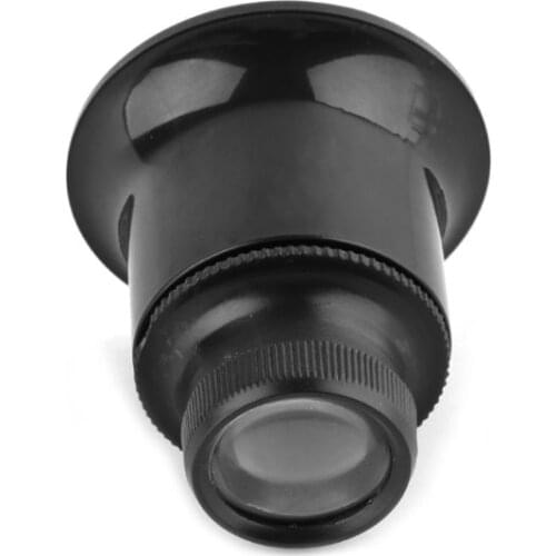 20X Jeweler Watch Magnifier Tool Monocular Magnifying Glass Loupe Lens Black