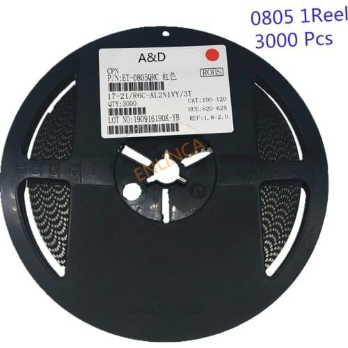 3000pcs in reel 0805 SMD LED diodes Ultra Bright light red yellow blue white Green full reel