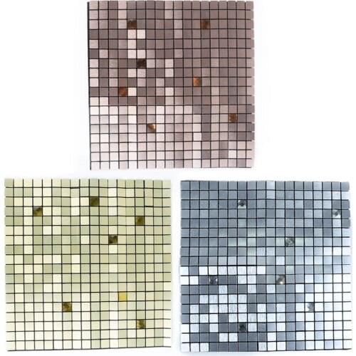 30x30cm Mosaic Backsplash Sticker Decal Kitchen Peel And Stick Wall Tile Mosaic Pull Ribbon Rhinestone Background Wall Stickers