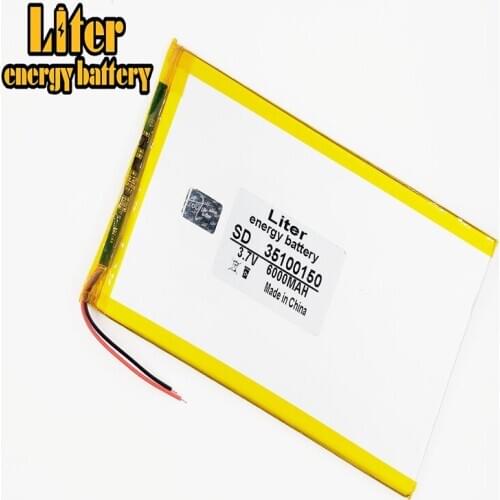35100150 Tablet battery capacity 3.7V 6000mAh Universal Li-ion battery for tablet pc 8 inch 9inch
