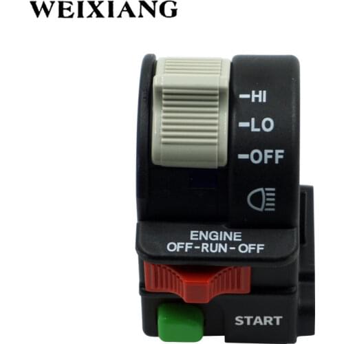 Motorcycle Switch For Polaris Sportsman Trail Boss Left Handlebar Switches Hi Lo Light ON-OFF Stop Turn Signal Button 4011387