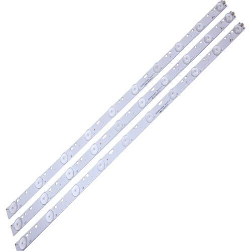 48pcs 32'' 570mm*17mm 10leds LED Backlight Lamps LED Strips w/ Optical Lens Fliter for TV Monitor Panel 30V New