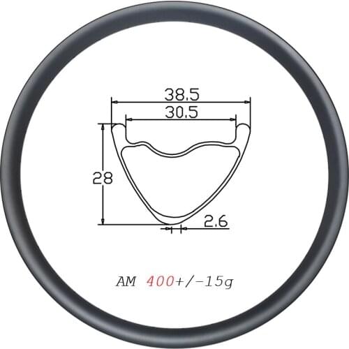29er 400g MTB AM 30.5mm inner wide V shape carbon rim clincher tubeless disc 28mm deep 24H 28H 32H 36H 29inch All mountain wheel