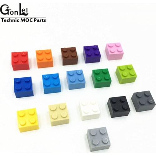 75Pcs/lot MOC Parts 3003 Brick 2x2 Thick Parts Building Blocks Bricks DIY Toys fit For 6223 35275 Rebrickable Assemble Particles