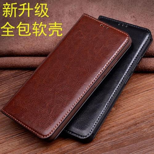 For Xiaomi CC9 Case Handmade Personalized Genuine Leather Case for Xiaomi CC9e with Screen Protector cc9 e Funda Skin Protective