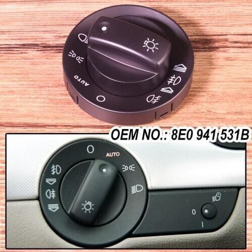 Headlight Fog Lamp Switch Regulator Mount Box Cover With AUTO 8E0 941 531B Fit For Audi A4 S4 RS4 B6 B7 Quattro 2002 2003 2008