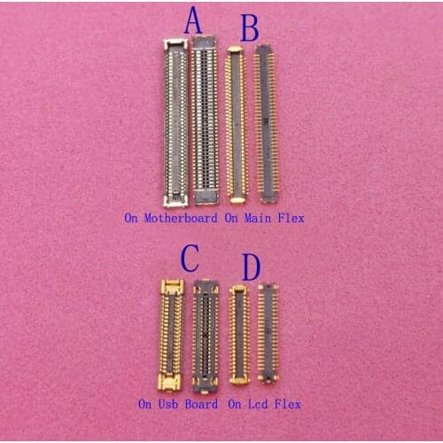 10pcs Lcd Display Screen Flex FPC Connector For Samsung Galaxy A8 A7 2016 A8100 A810 A710 A7100 J6 2018 J600 Plug On Board 40pin