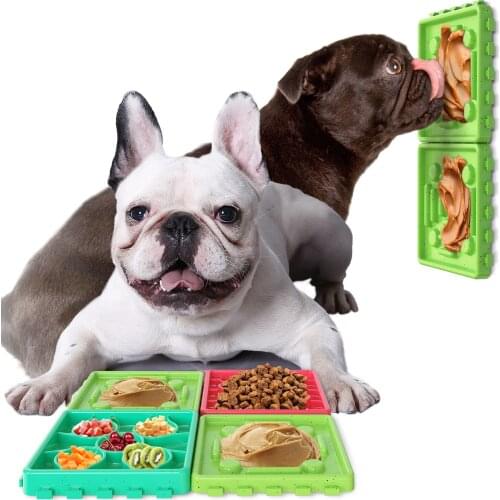 Dog Toys Multifunctional detachable food licking tray Chew Toy Food Dispensing Feeder Set Feeding Dogs Accessories Pets Supplies