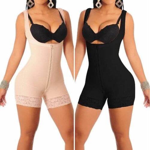 Shapewear for Women Tummy Control Fajas Colombianas Full Body Shaper Slimming Waist Cinchers Open Bust Bodysuit Waist Trainer