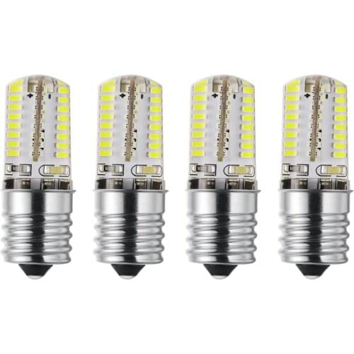 Oven Appliance Light E17 Base LED Light Bulbs 110V 3W Dimmable, 30W Halogen Bulb Equivalent, White 6000K (Pack of 4)