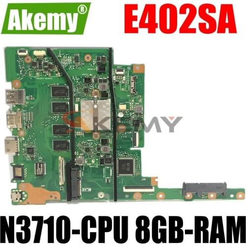 AKEMY E402SA Laptop Motherboard For ASUS E402SA E402S (14 inch) Original mainboard 8GB-RAM N3710-CPU