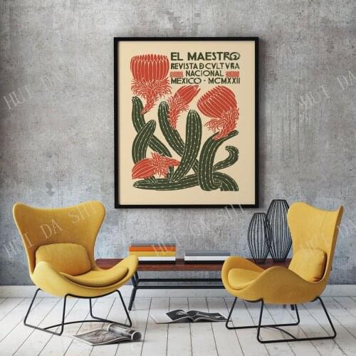 Mexican Cultural Poster El Maestro Mexico Revista 1922