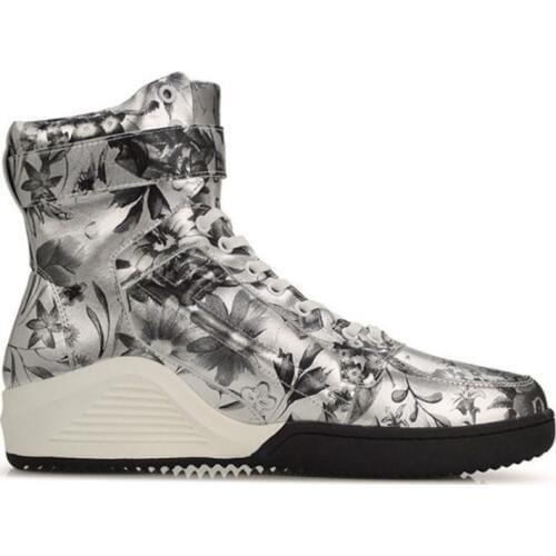 Winter Ankle Boots Men Casual High-Top Genuine Leather Work&Safety Shoes Men Designer Print Lace Up Warm Sneakers Snow Botas