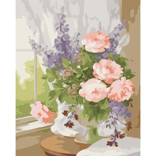 Lavender Love Series Diy Painting Number Diy Oil Paint By Numbers Kit Painting Canvas Painting By Numbers For Kids Adults Paint