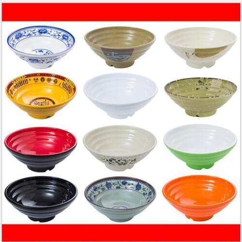 NHM 1 piece 7 inch Ramen bowl melamine bowl mutton bowl hot pot fast food bowl