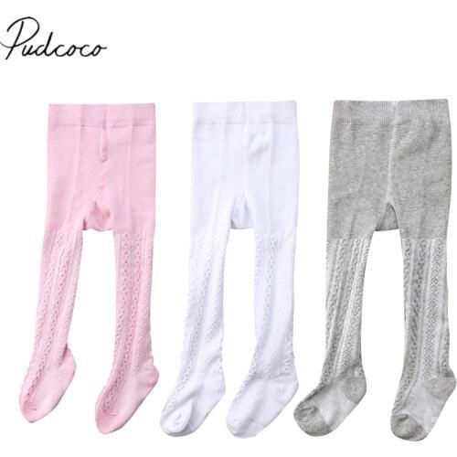 2018 Brand New Toddler Infant Baby Girls Cotton Pantyhose Stockings Solid Long Skinny Autumn Winter Stockings Tights (Pack of 3)