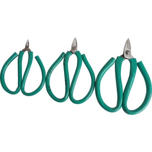 Green Handle Scissors Short Cutting Jewelry Scissor Carbon Steel Short Nose Scissors Gold And Silver Jewelry Tools