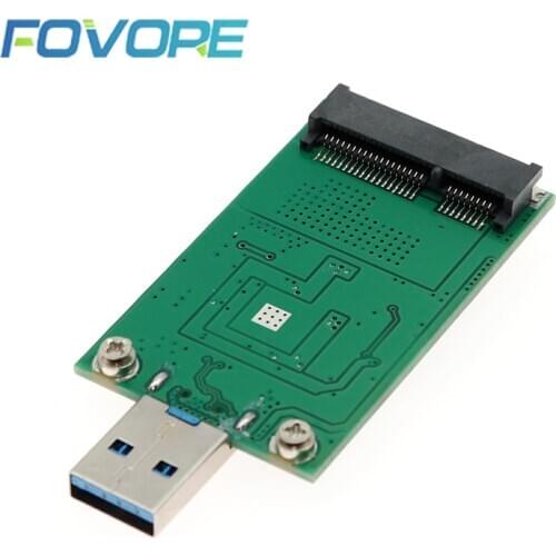 USB to mSATA adapter mini SATA SSD USB 3 3.0 converter mini PCI-e adapter Card