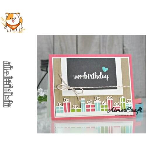 Gift Present Strip Metal Cutting Dies Scrapbooking Stencil for DIY Paper Card Decorative Embossing Die Cut Craft Dies New 2019