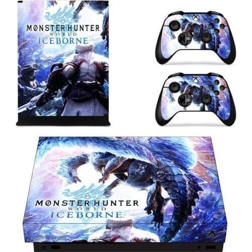 Monster Hunter World Iceborne Full Skin Console & Controller Decal Stickers for Xbox One X Console + Controller Skin Sticker