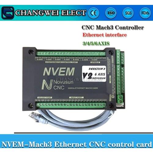 MACH3 nvemv2.1 CNC motion controller 3 axis/4 axis/5 axis/6 axis Ethernet Slave stepping function Servo motor