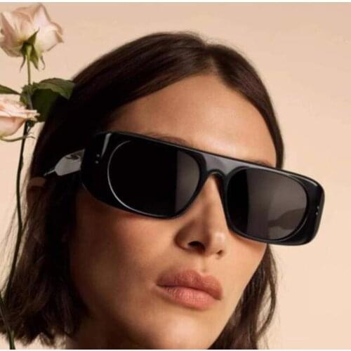 Luxury Designer Vintage Black Sunglasses Women 2021 Fashion British Brand Sun Glasses Male Female Summer Square Shades Gafas