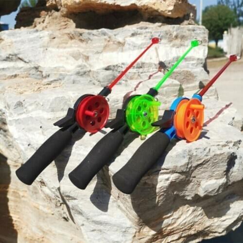 Fishing Pole with Reel Ocean Carp Boat Outdoor Portable Kids Fish Rod Fishing Tackle Tool Accessories
