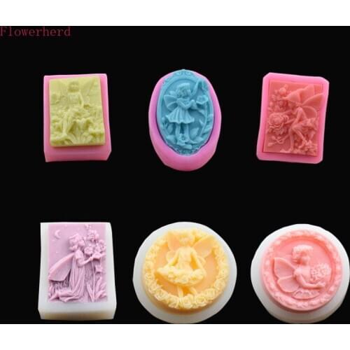 Liquid Silicone Mold Fondant Cake Mold Chocolate Mold Handmade Soap Mold Diy Angel Elf Soap Form Candle Mold Cake Decorations