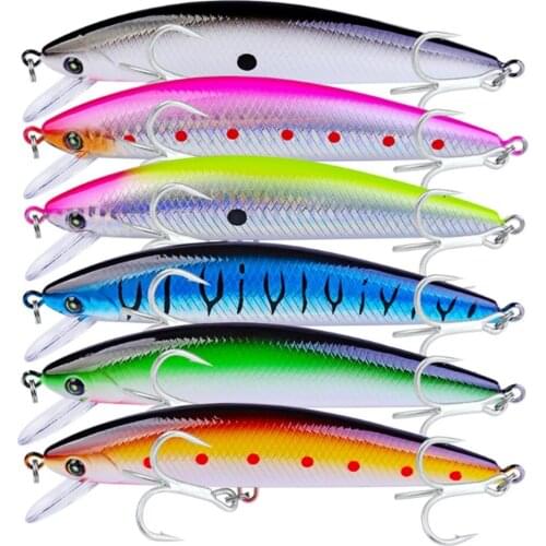 1Pcs/lot 13cm 41g Minnow Fishing Lure Fish Wobbler Tackle Crankbait Artificial Hard Bait Swim baits 2# Hooks fishing tackle