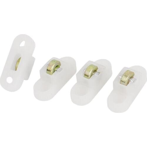 4 pcs door window cabinet single sliding metal roller wheel 8mm Dmr
