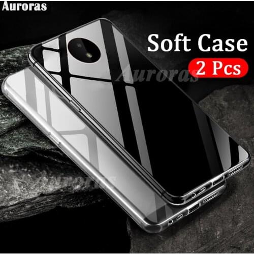 Auroras 2 pcs Clear Water Soft Case For Nokia C10 Case Transparent Phone Cover For Nokia C20 Clear Cases