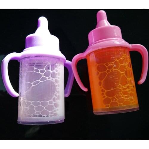 2PCS Baby Toy Dolls Feeding Bottle Magic Bottle Dummy Pacifiers Set Disappearing Milk Bundle Kids Play Toy Accessories