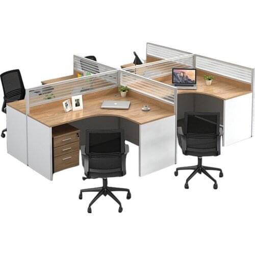 Screen partition card desk card staff desk chair combination