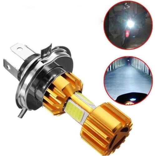 H4 Led Car Universal H4 LED Motor Bike Headlight Bulbs DC 12V 18W LED COB Motorcycle Headlight Lamp New Light H4 Led Car