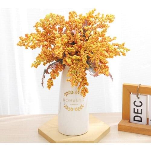 Artificial Foam Lavender Flowers Cheap Wheat Fake Plants Bouquet Christmas Wedding Home Table Decoration Autumn Crafts