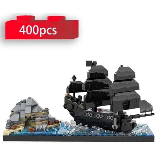 Black Pearl Ship Building Blocks Pirates of the Boat Model Creative Bricks Collection Hobby Toys for Children Gifts MOC-51322