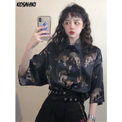 Леопардовые блузки KOSAHIKI China At AliExpress
