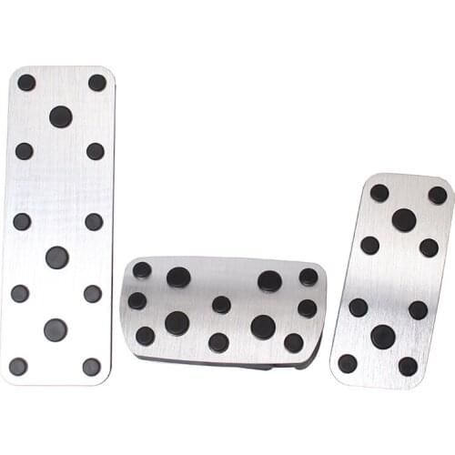 Aluminum Alloy Pedals Cover for Subaru Forester 2006-2018 XV 12-17 Auto No Drilling Aluminum Brake And Accelerator Pedal Covers