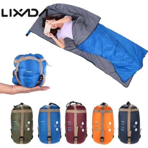 LIXADA 190 * 75cm Outdoor Envelope Sleeping Bag Camping Travel Hiking Ultra-light Sleeping Bag Travel Bag Hiking LW180 680g