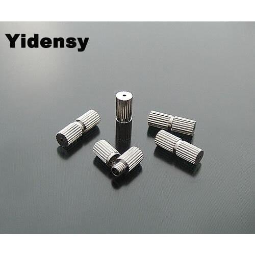 Yidensy 50pcs Copper Round Screw Clasps 7*3mm Silver Color for Necklace Bracelet Connector DIY Jewelry Making Findings Accessory