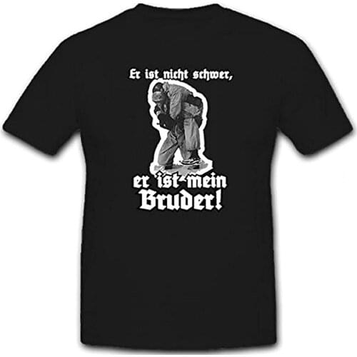 HE Is NOT Heavy HE 'S My Brother German Paratroopers Soldier Men T Shirt Short Casual 100% COTTON O-Neck Men Clothing