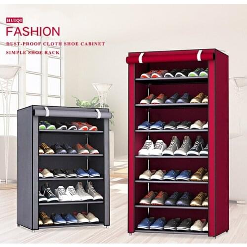 Nonwoven Dustproof Shoe Cabinet Hallway Saving Space Storage Shelf Storage Organizer Shelf Home Dorm Large Capacity Shoe Rack