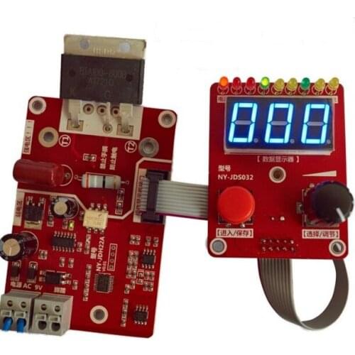 NY-D02 çift darbe nokta kaynak makinesi kodlayıcı zaman haneli modülü kontrol paneli plaka ayarlanabilir akım kontrolörü