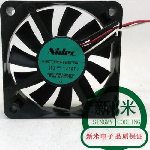Original NIDEC D06R-24SS1 05B 6cm 24V 0.12A 6015 60*60*15MM three wire inverter fan