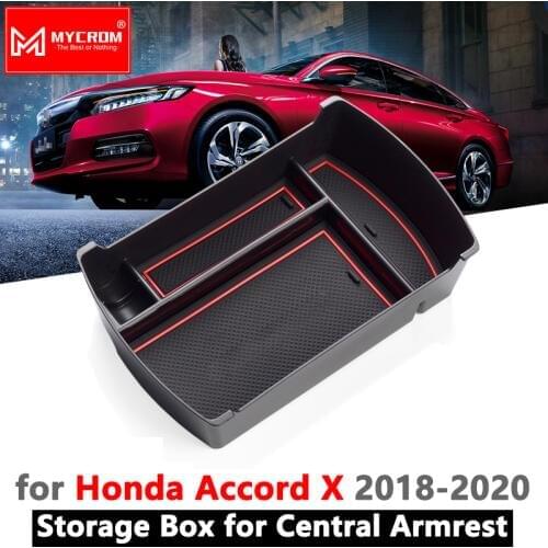 Armrest Box Storage for Honda Accord 10 2018 2019 2020 Stowing Tidying Organizer Accord X LX Internal Accessories Car Styling