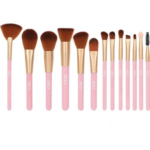 Professional Makeup Brushes Set 13pcs/lot Plastic Handle Make up Synthetic Hair Foundation/Powder/Eyelash Cosmetics Beauty Tools
